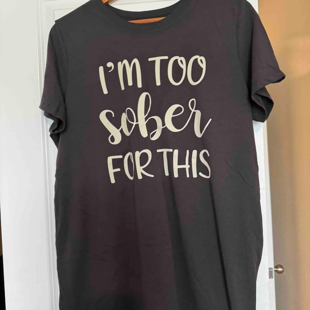 Torrid Too Sober T-Shirt NWOT Size 0 (12)